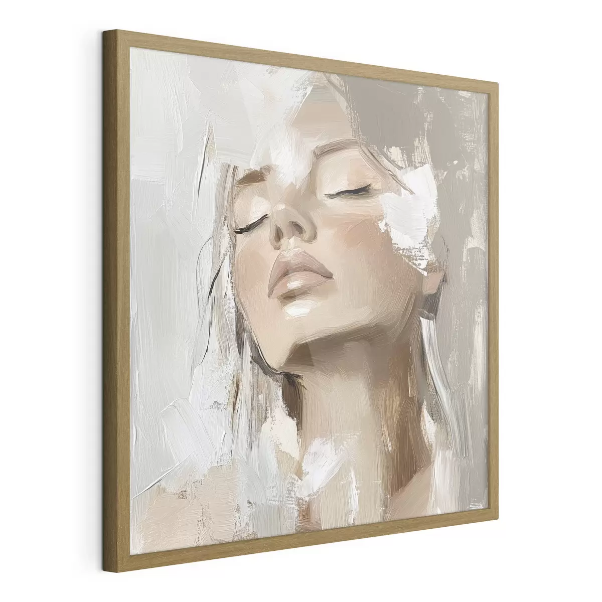 Poster Mädchen, Öl f39910