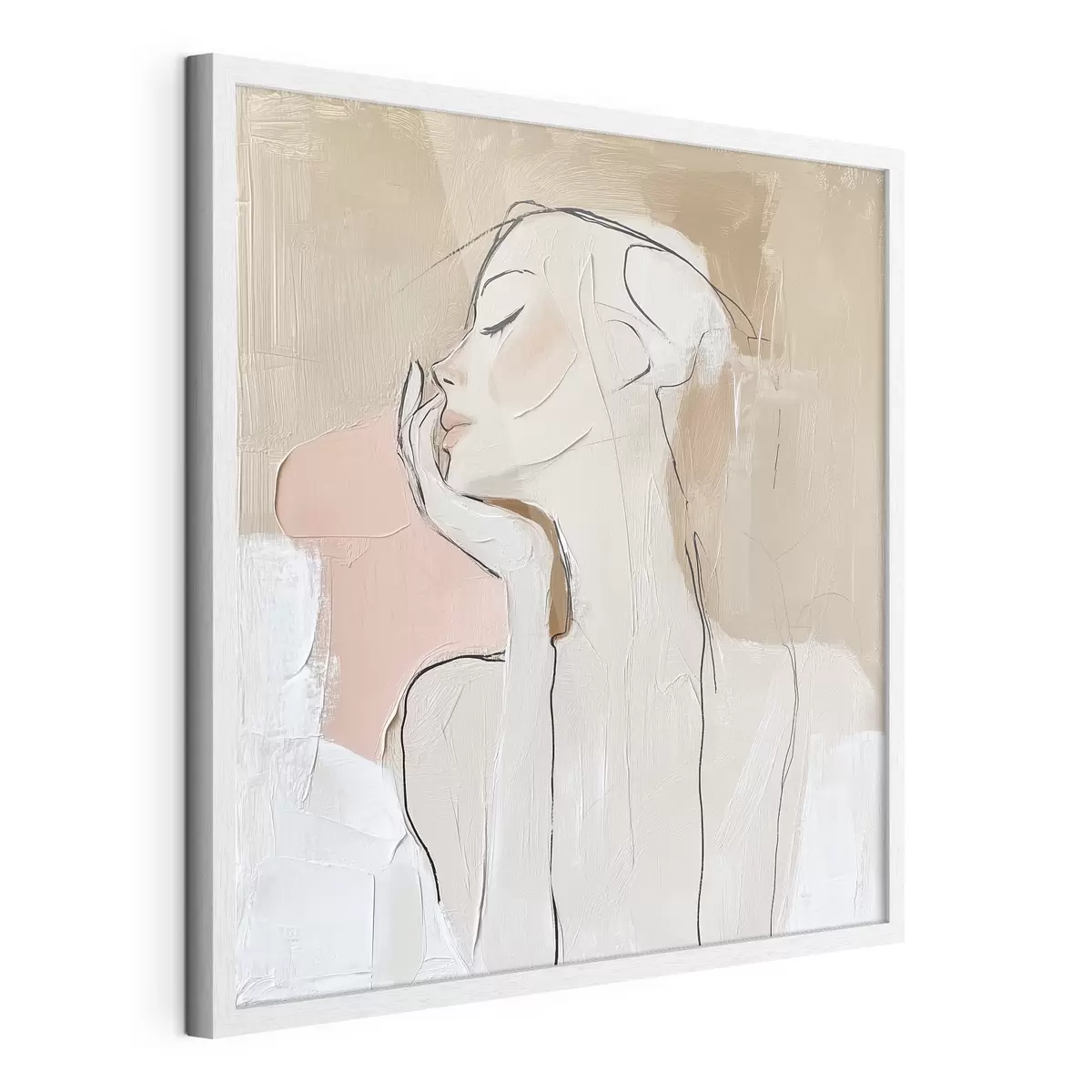 Poster Die Wange in der Hand f39914
