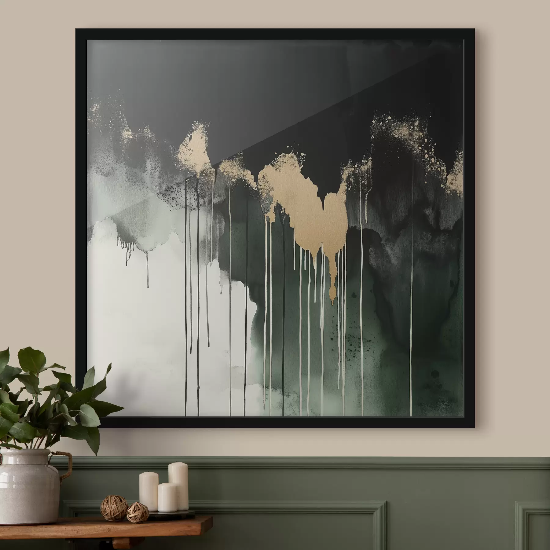 Fototapete Acrylfarbe tropft f39919