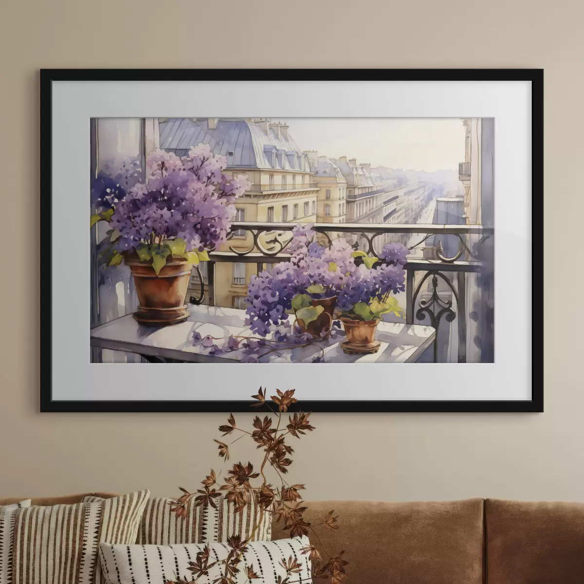 Poster Frühling auf dem Balkon f39931