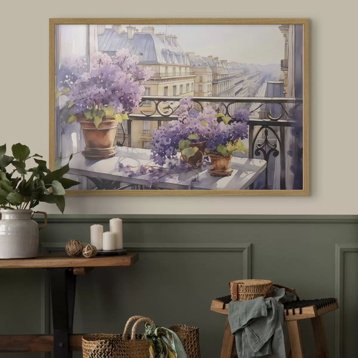 Poster Frühling auf dem Balkon f39931
