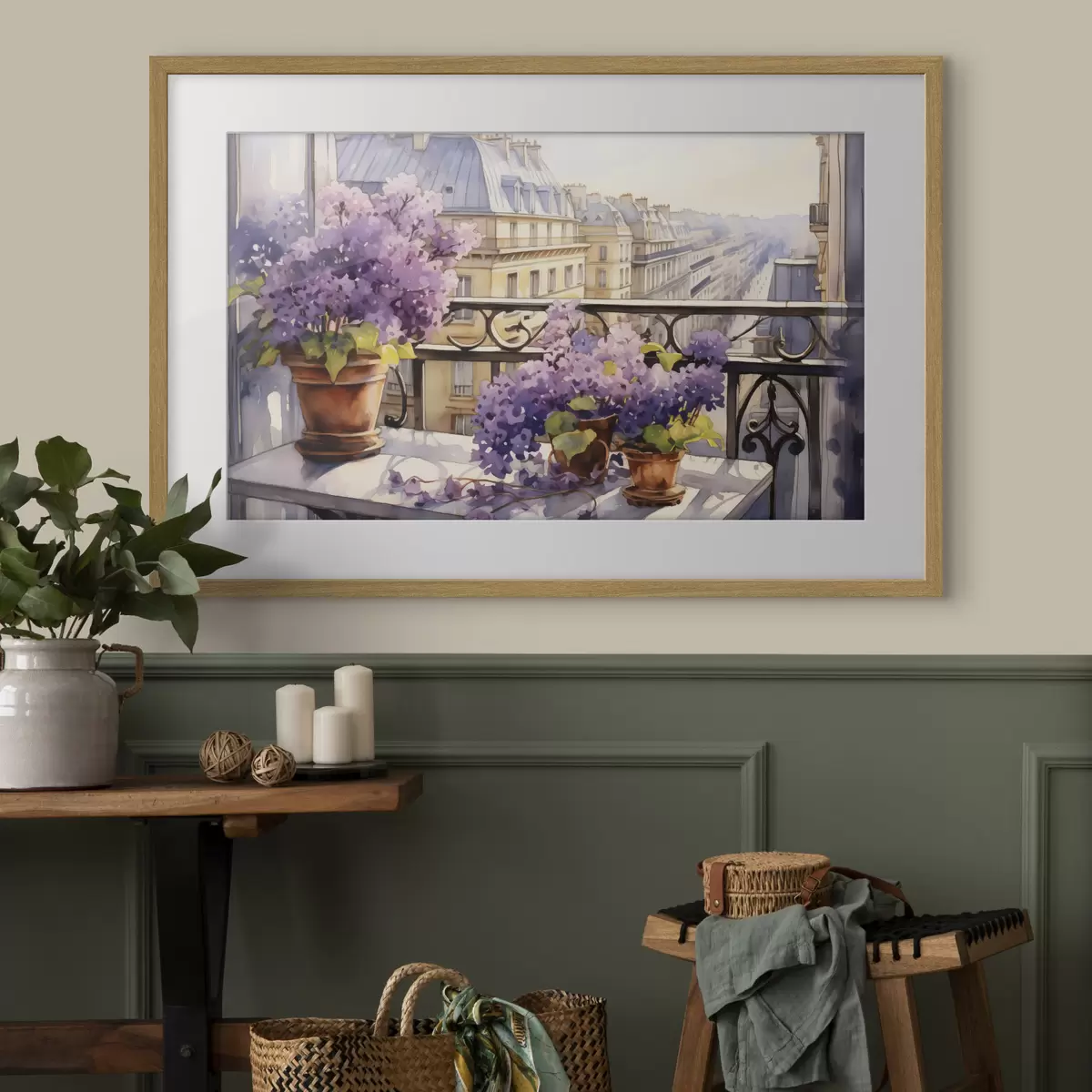 Poster Frühling auf dem Balkon f39931