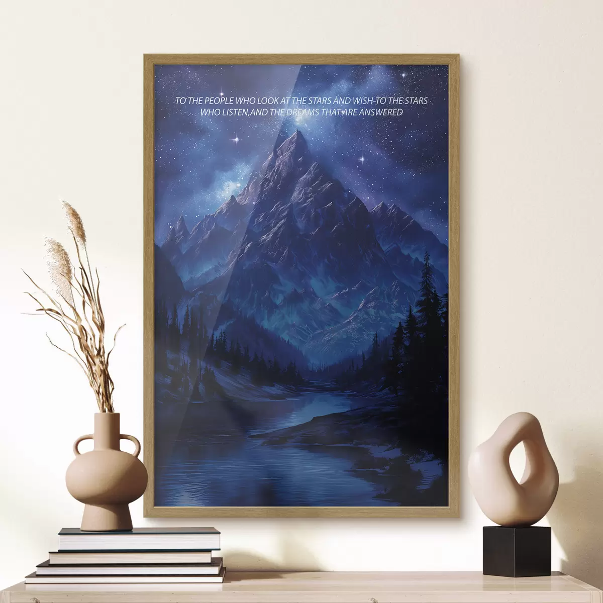 Poster Träume, Sterne, Velaris, lila f40009