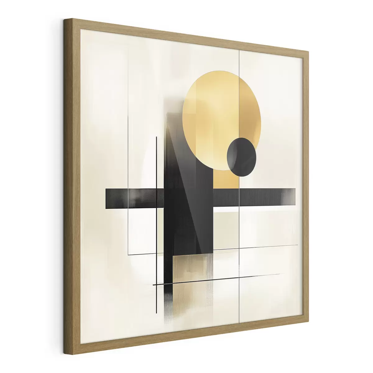 Poster Abstraktion mit geometrischen Formen f39993