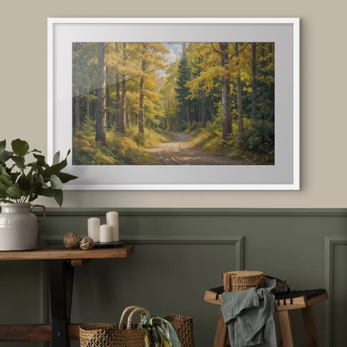 Poster Wald und Kraft f40031