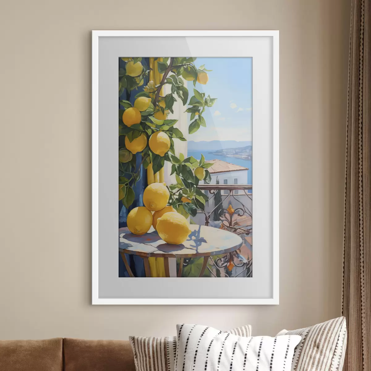 Poster Sonne und Zitronen f40091