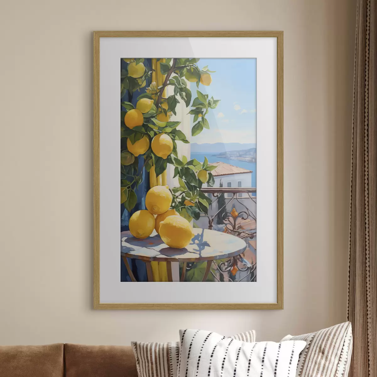 Poster Sonne und Zitronen f40091
