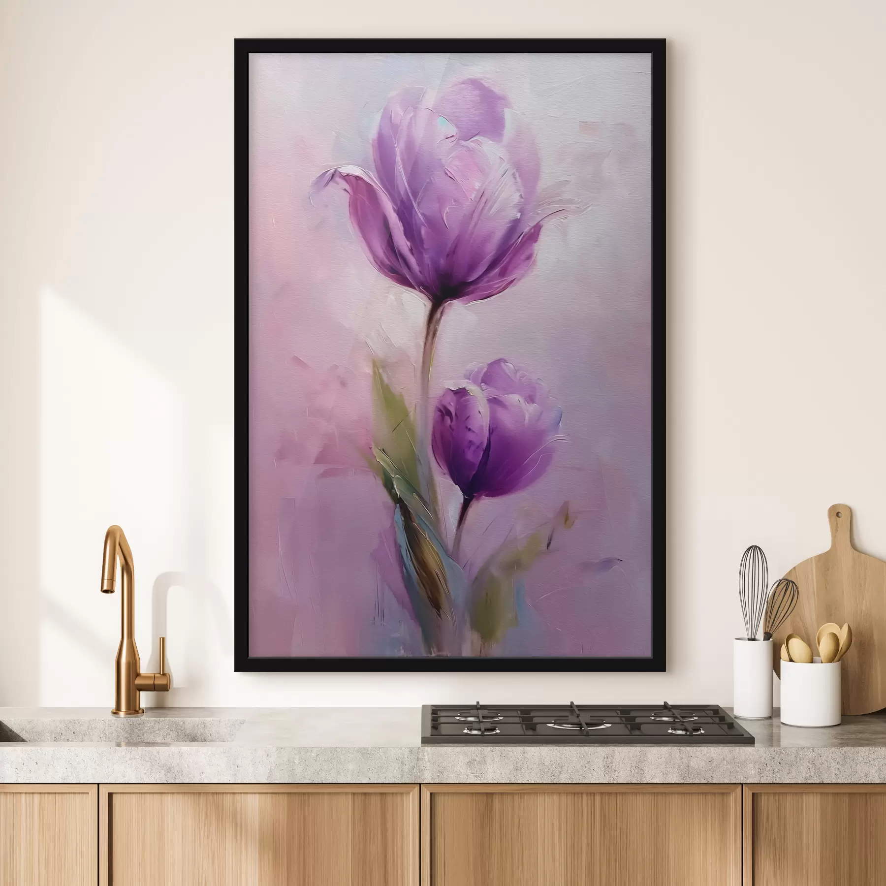 Fototapete Lila Tulpenblüte f40122