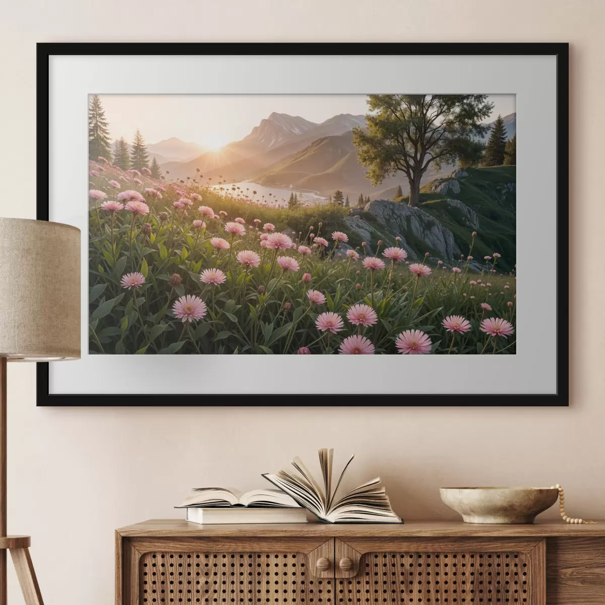 Poster Rosen und Leichtigkeit f40154
