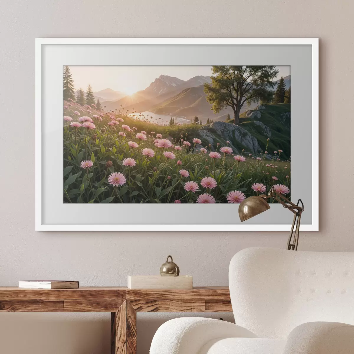 Poster Rosen und Leichtigkeit f40154