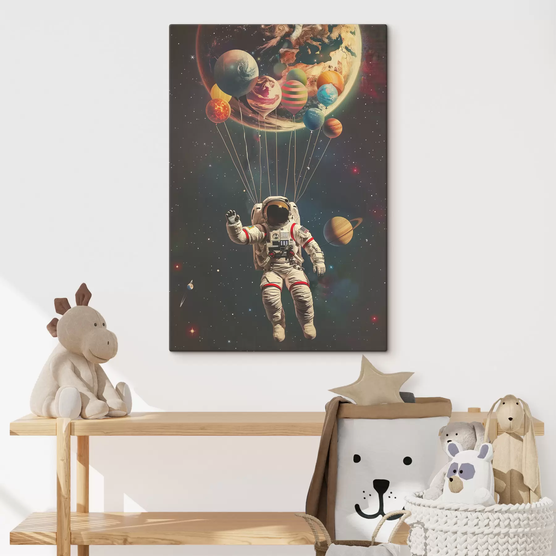 Fototapete Astronauten und Planeten s40185