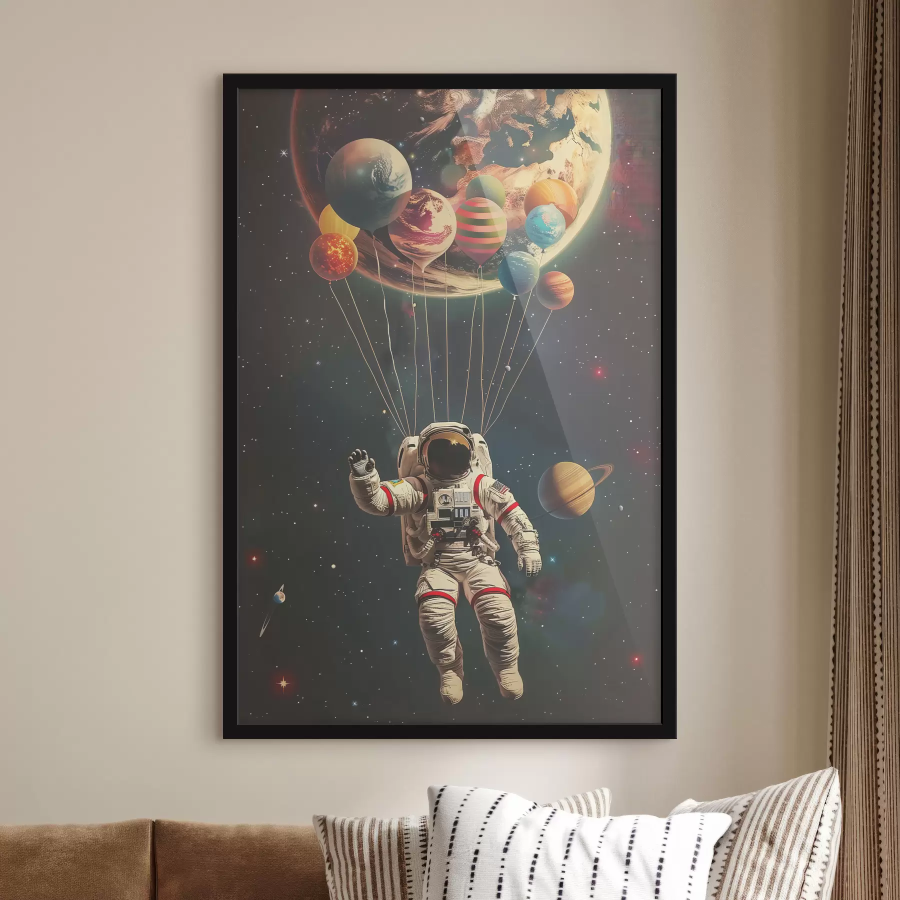 Fototapete Astronauten und Planeten f40185