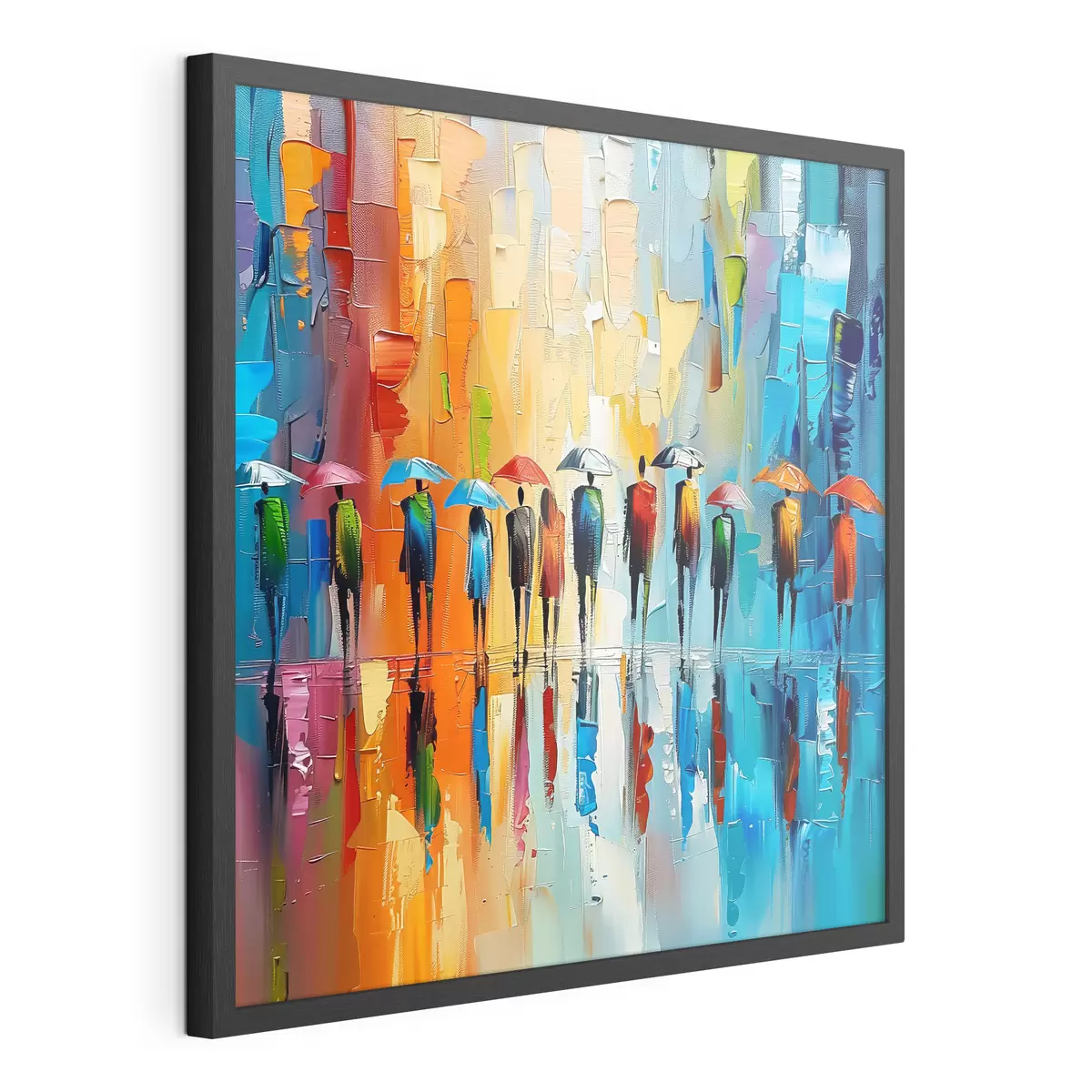 Poster Bunter Stadtregen f40188