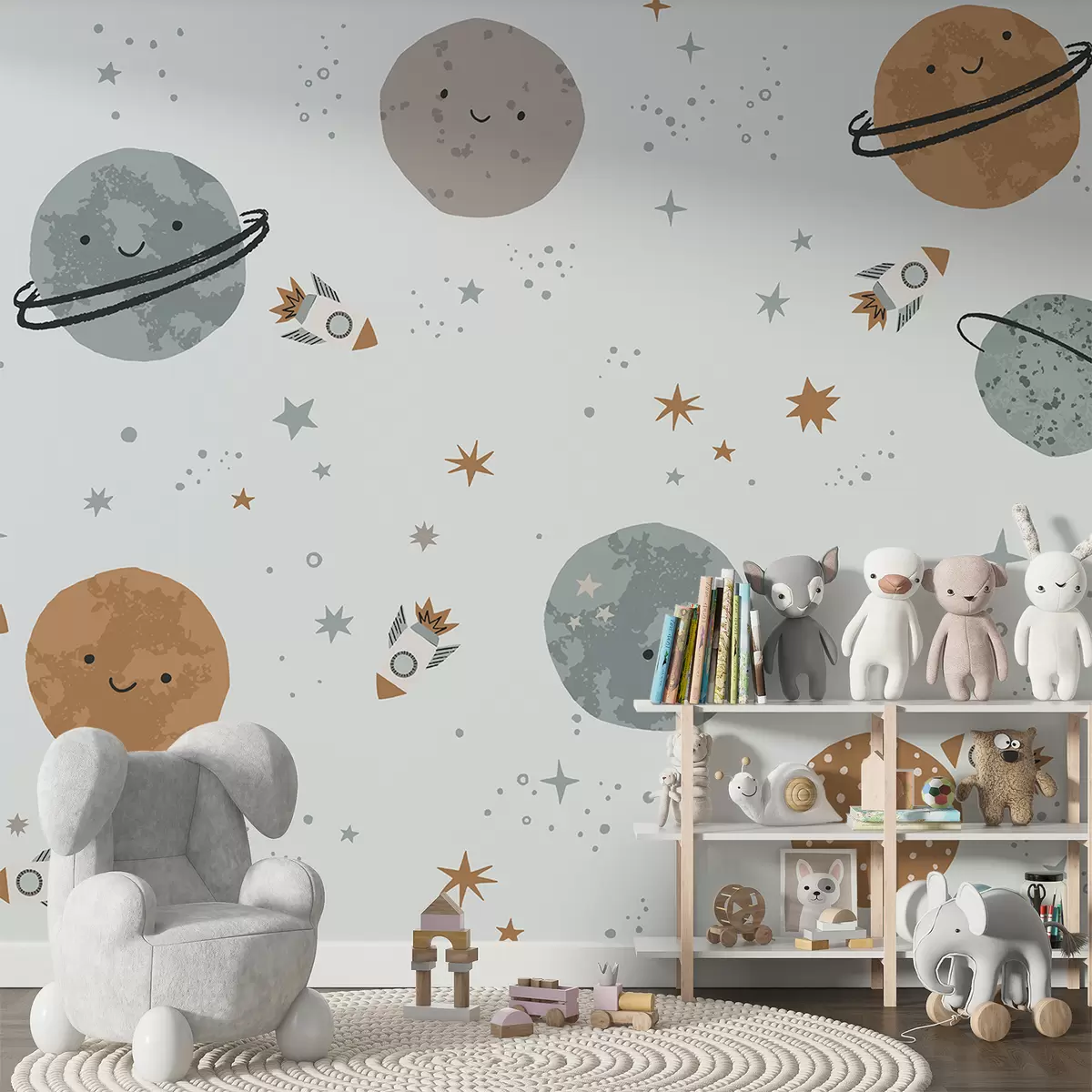 Fototapete Planeten mit einem Lächeln w01417