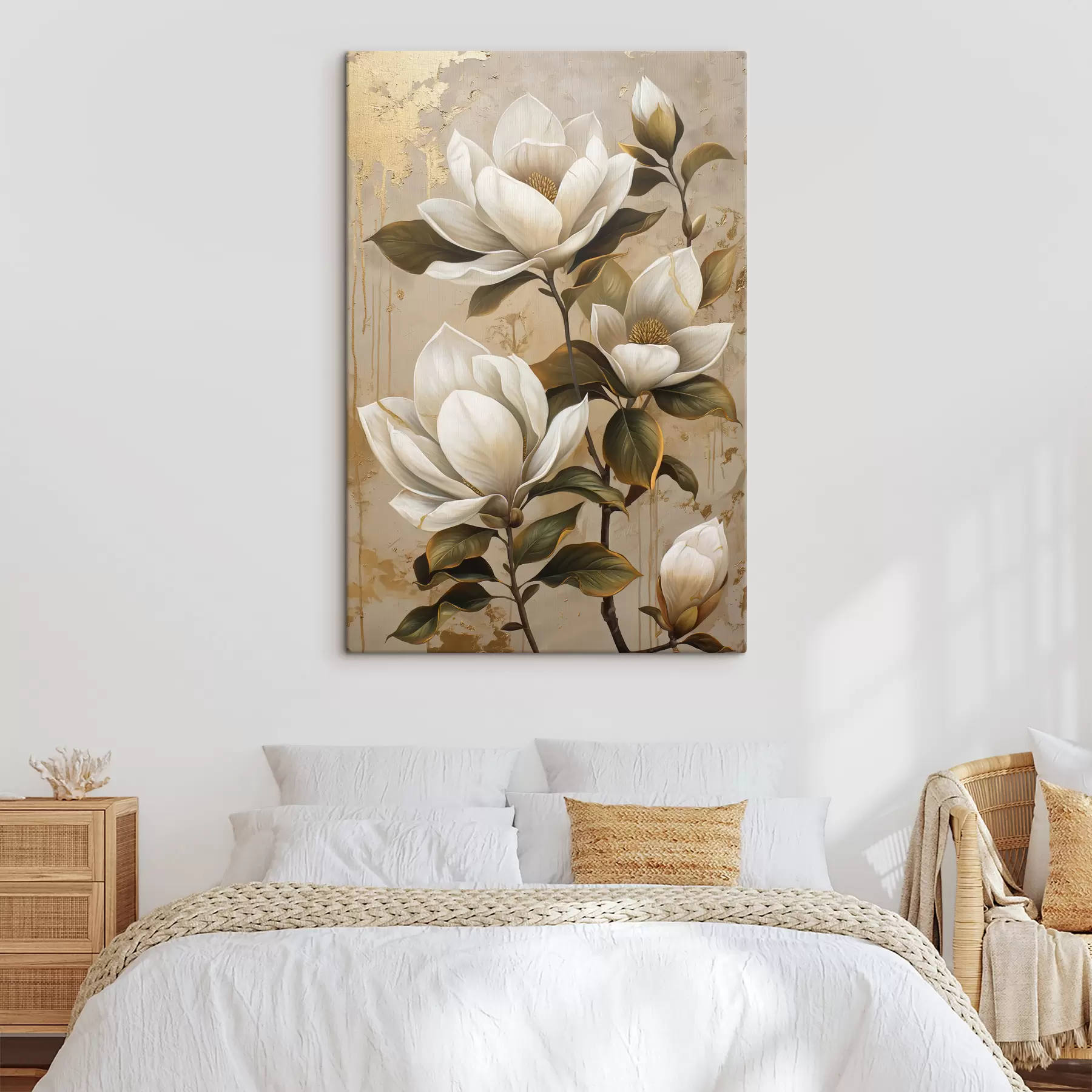 Fototapete große Magnolienblüten s40236
