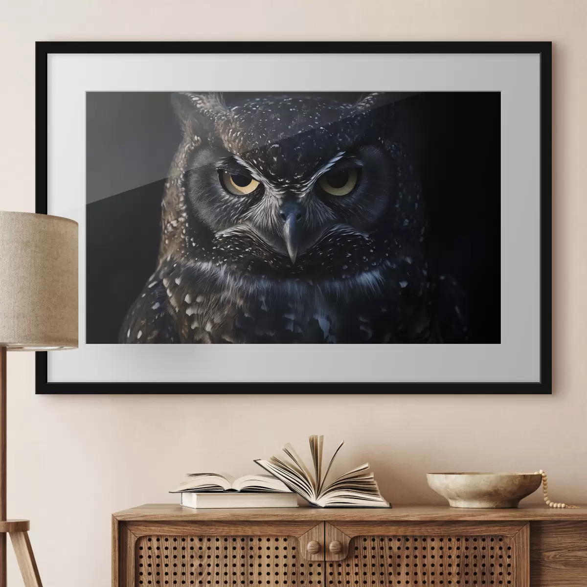 Poster Blick auf die Eule f40271