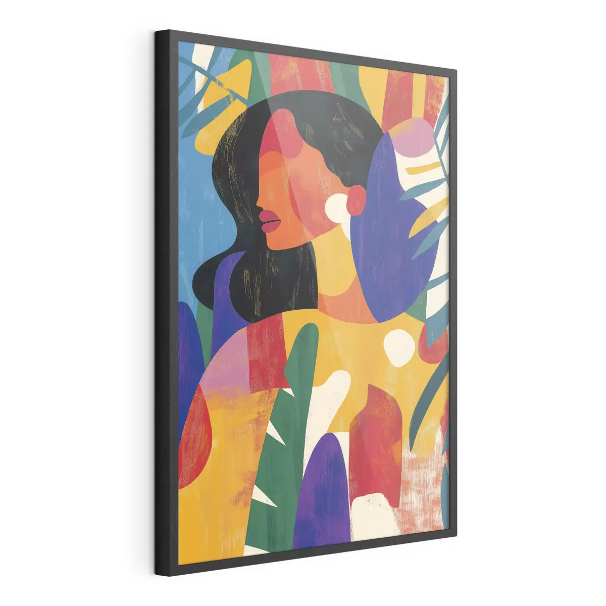 Poster Porträt in kräftigen Farben f40275