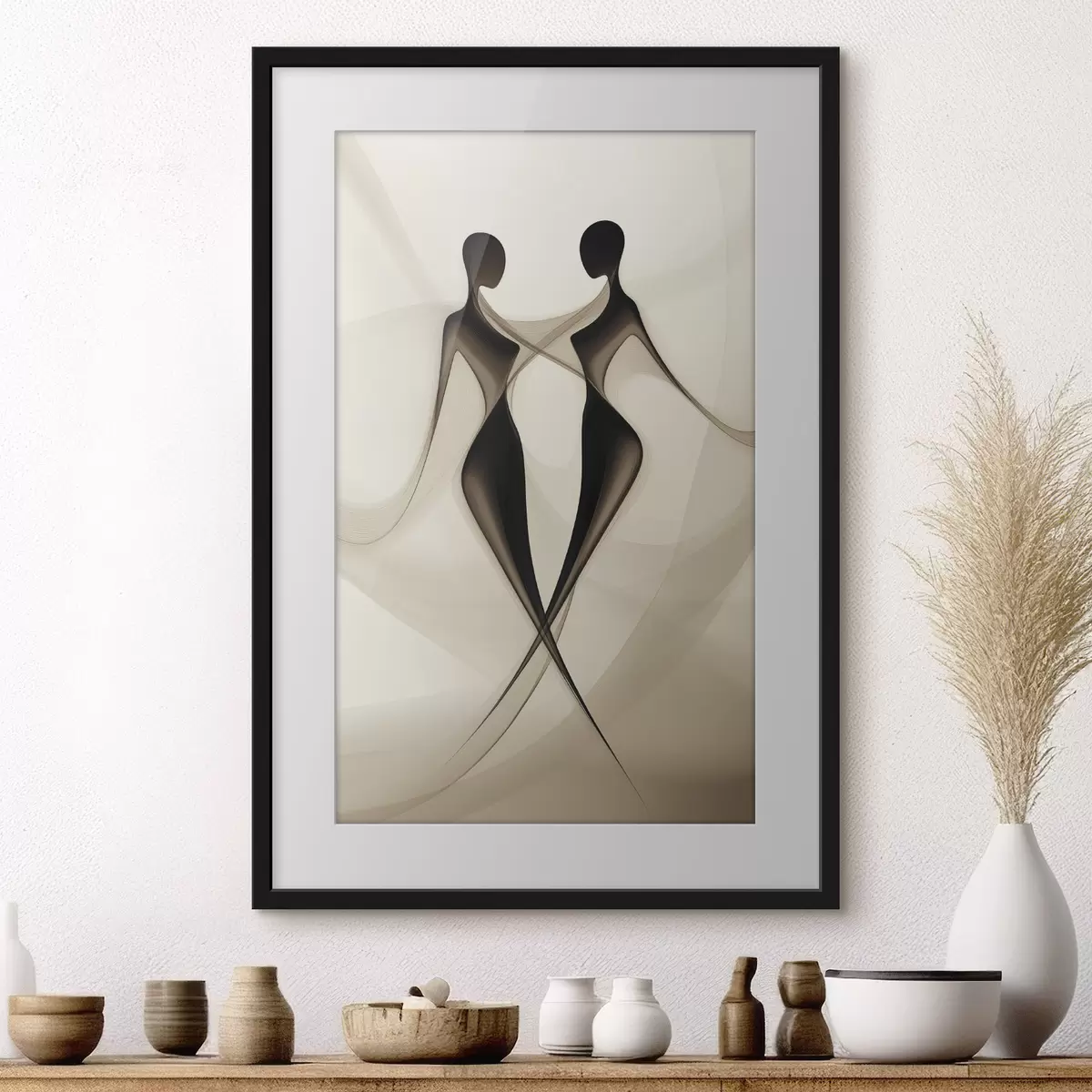 Poster Silhouette und Leben f40279