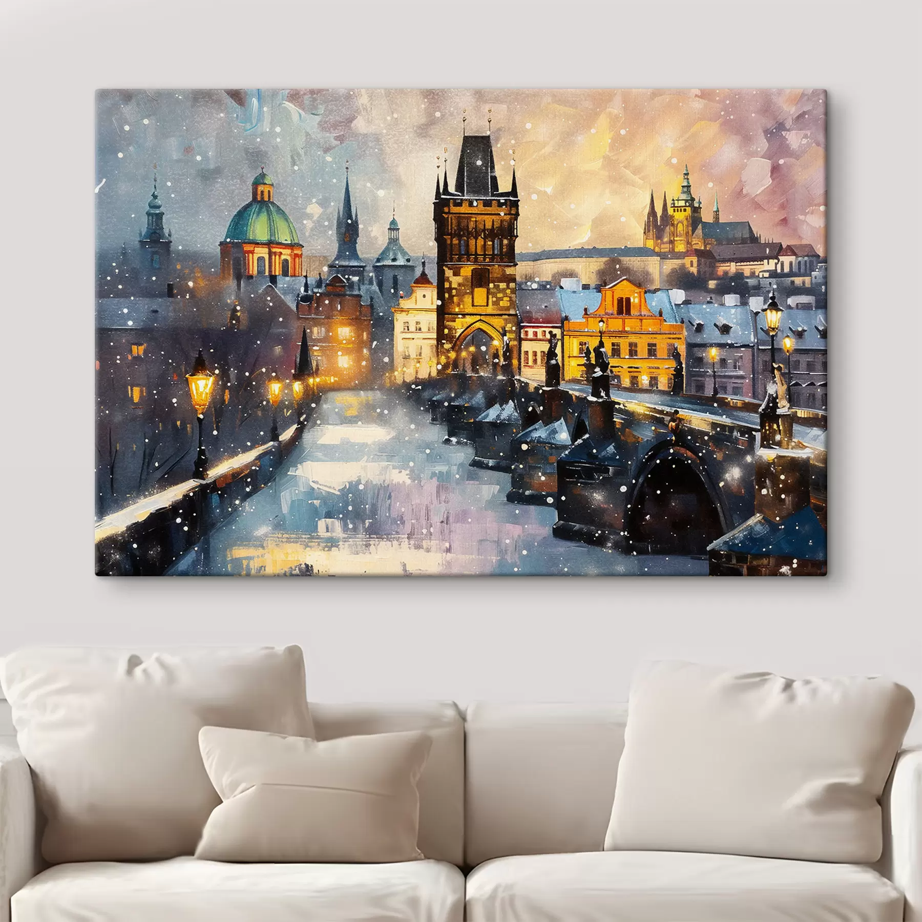 Fototapete Brücke in Prag s40363
