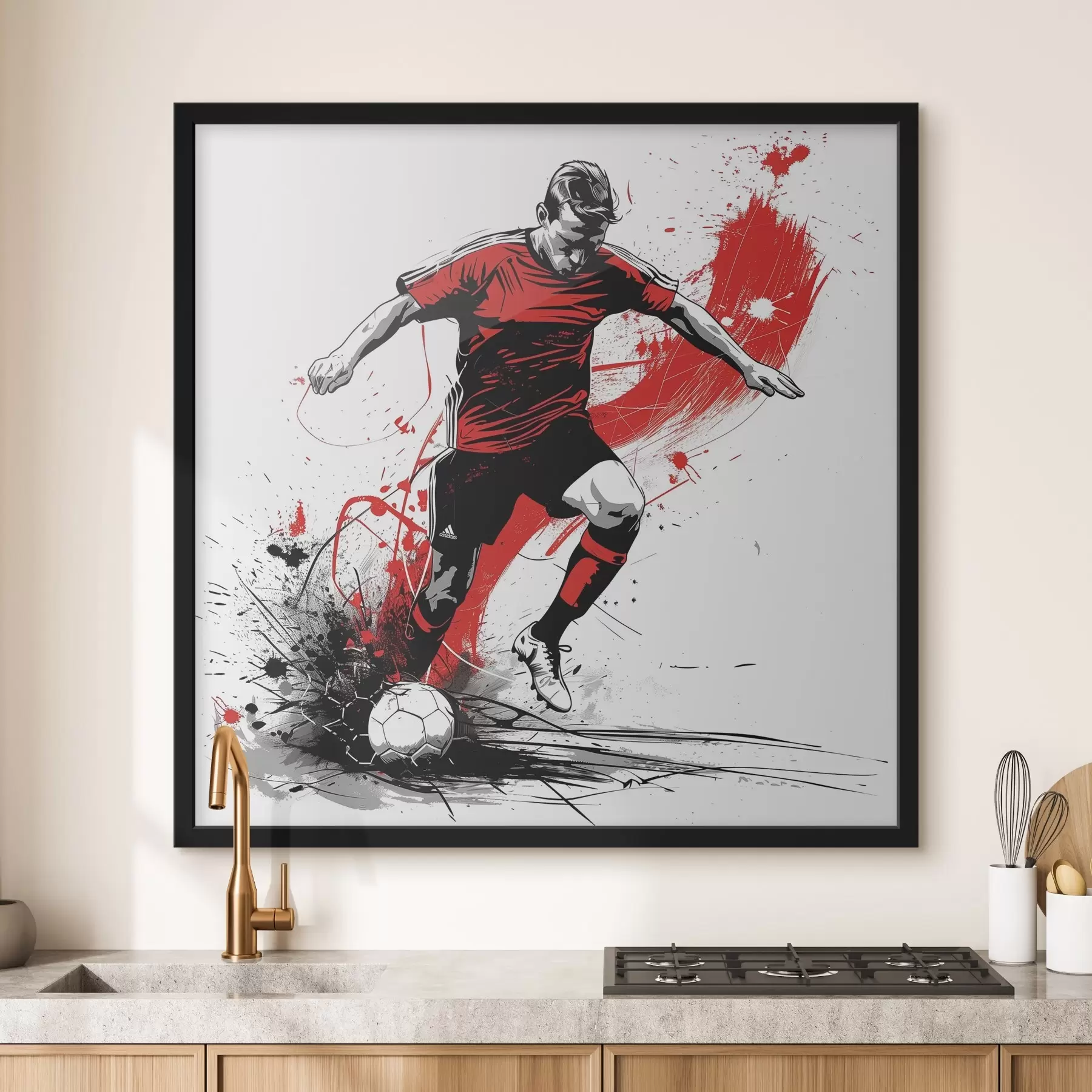 Fototapete Fußballer f40379