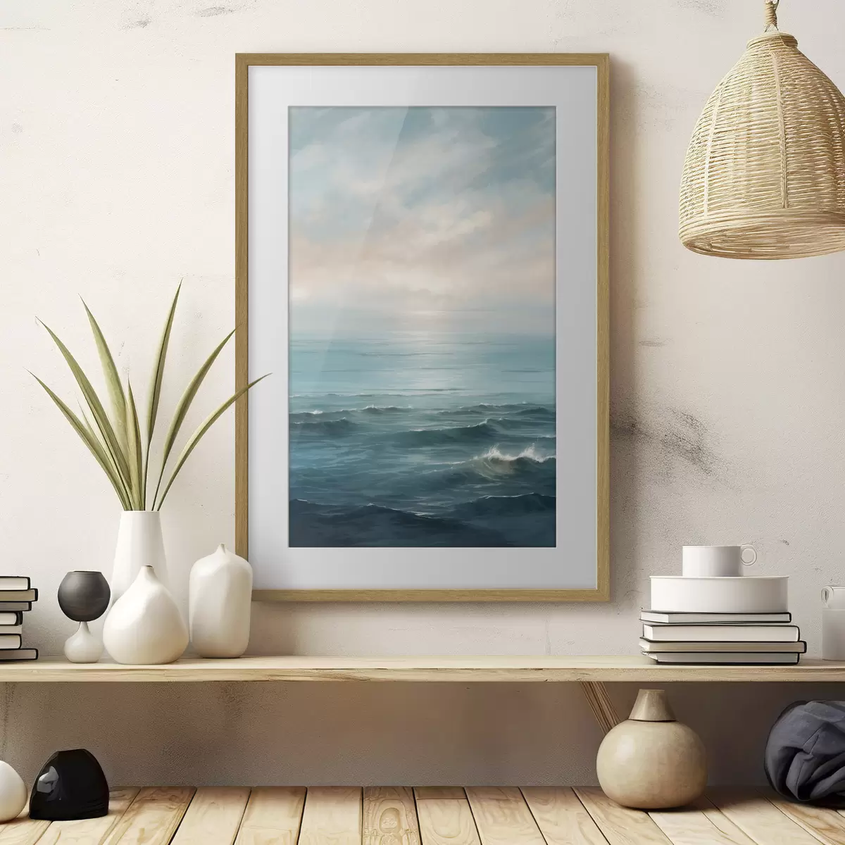 Poster Wellenförmiges Meer f40345