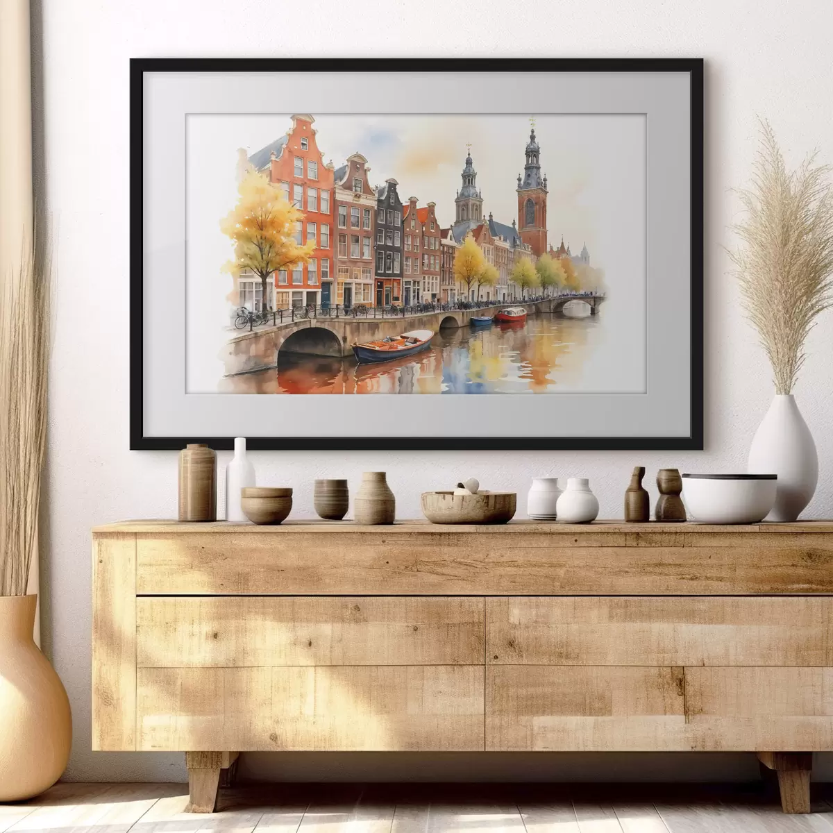 Poster Amsterdams Wasser f40561