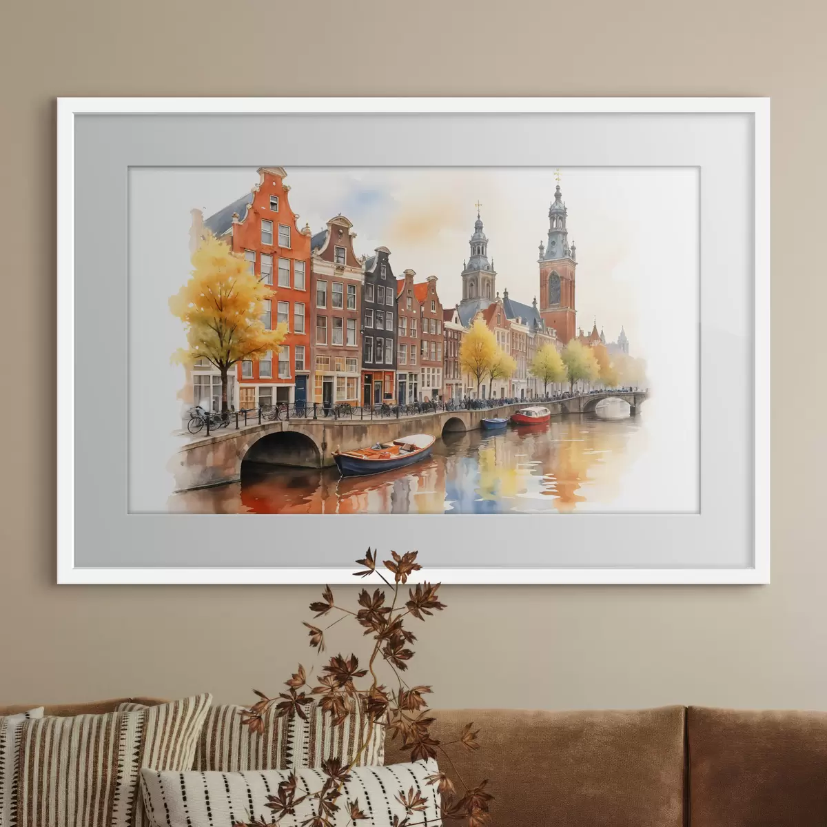Poster Amsterdams Wasser f40561