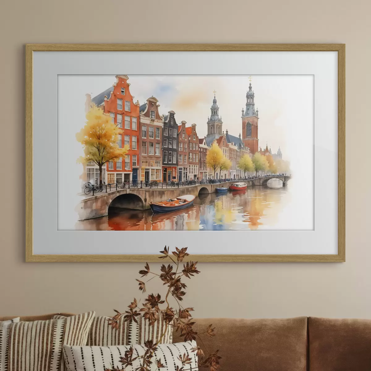 Poster Amsterdams Wasser f40561