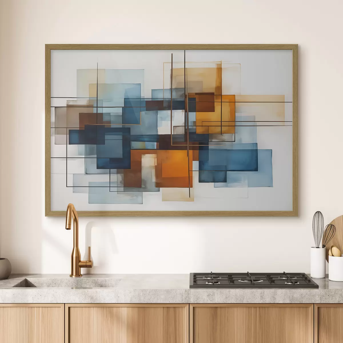 Poster Geometrie und Schwung f40563