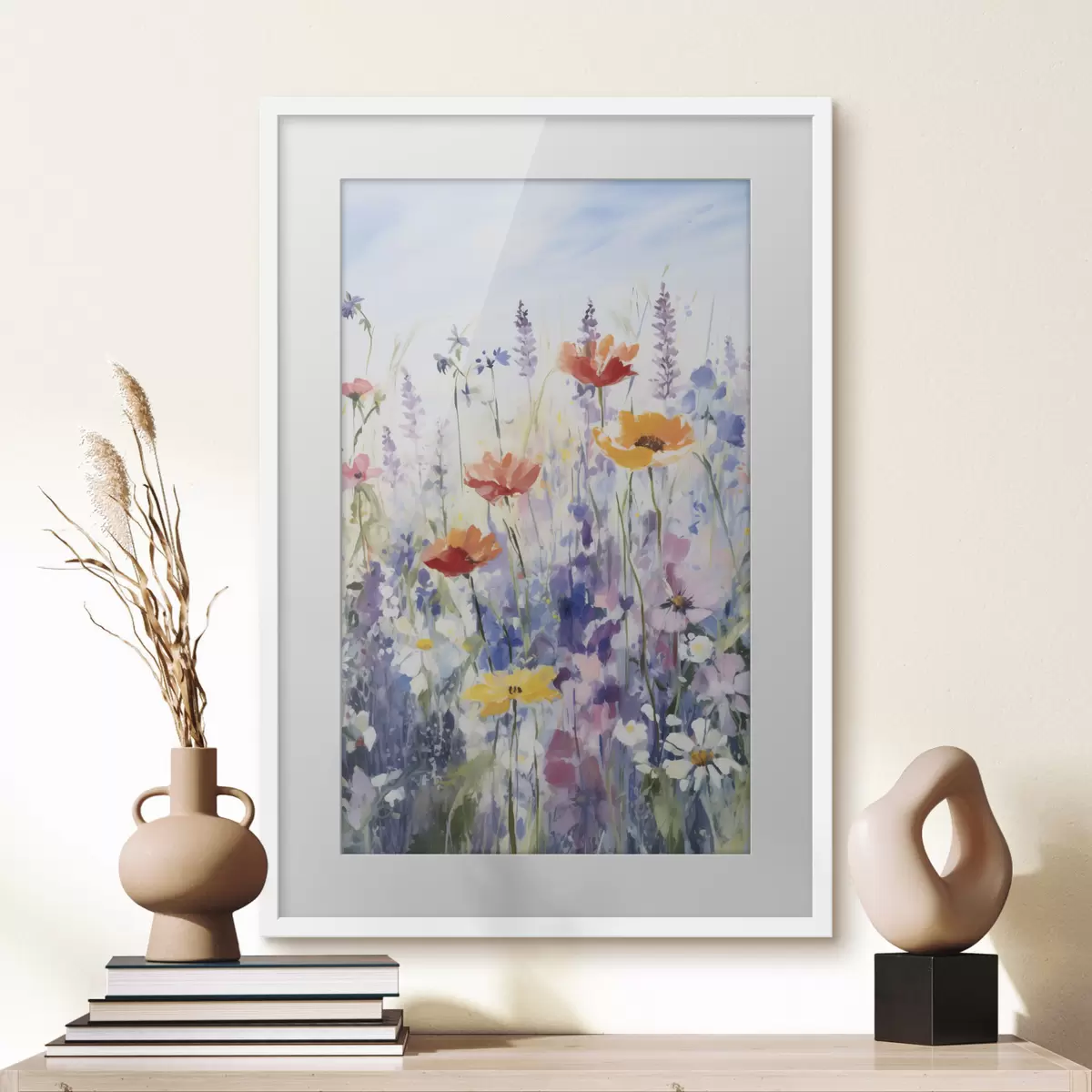 Poster Aquarell Wildblumen f40503