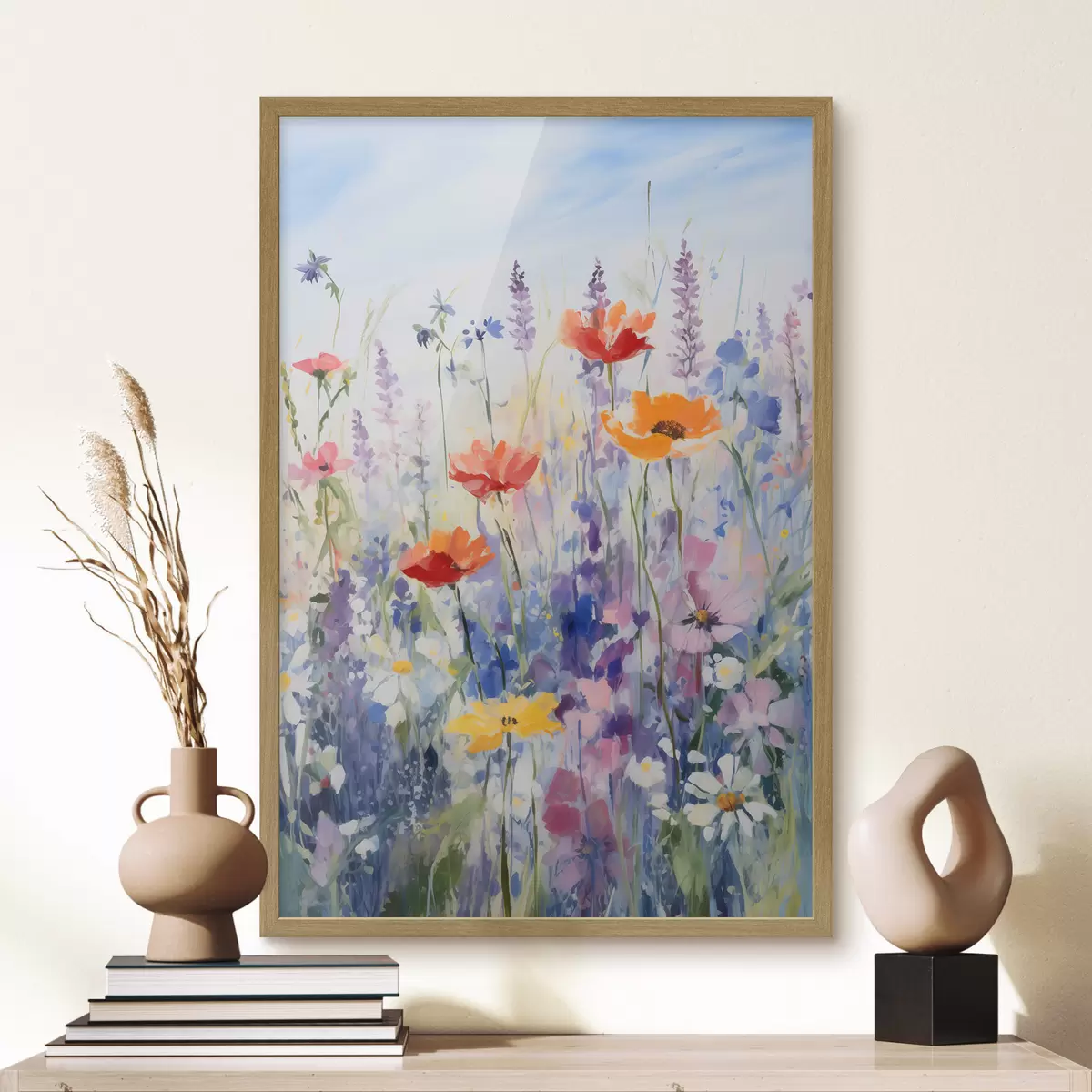 Poster Aquarell Wildblumen f40503