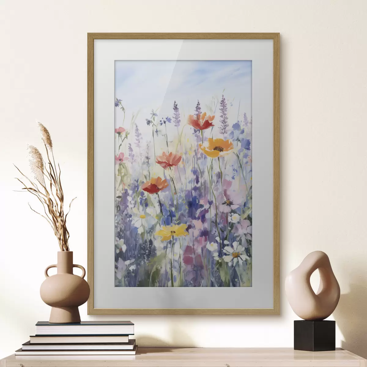 Poster Aquarell Wildblumen f40503