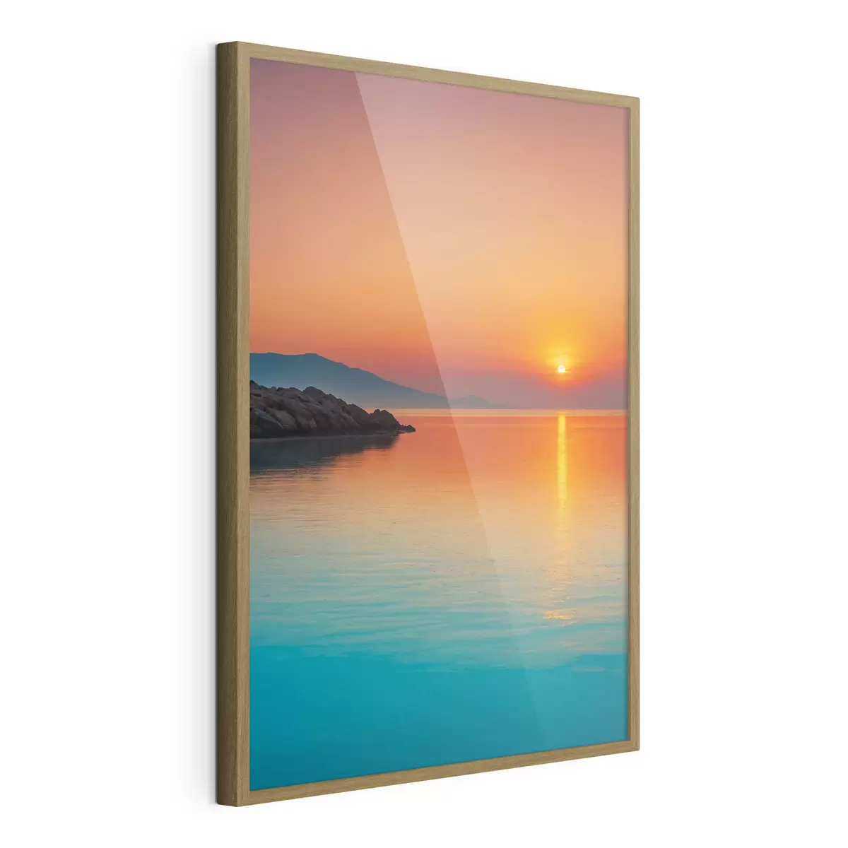 Poster Meer bei Sonnenuntergang f40464
