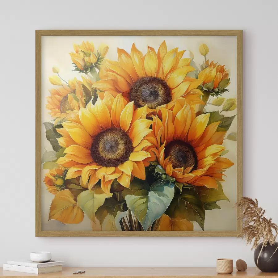 Fototapete große Sonnenblumen, gelbe Sonnenblumen f40710