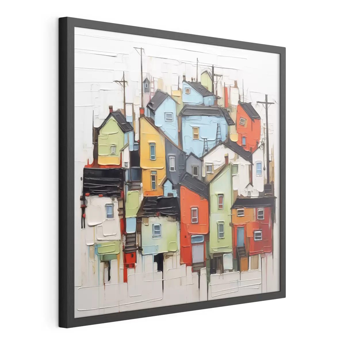 Poster Häuser im Festkleid f40760