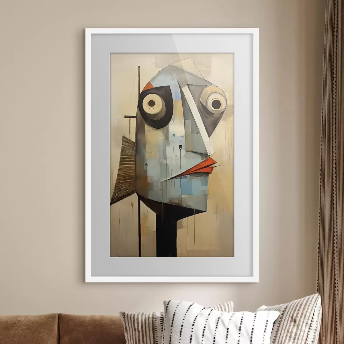 Poster Abstraktes surreales Porträt f40797