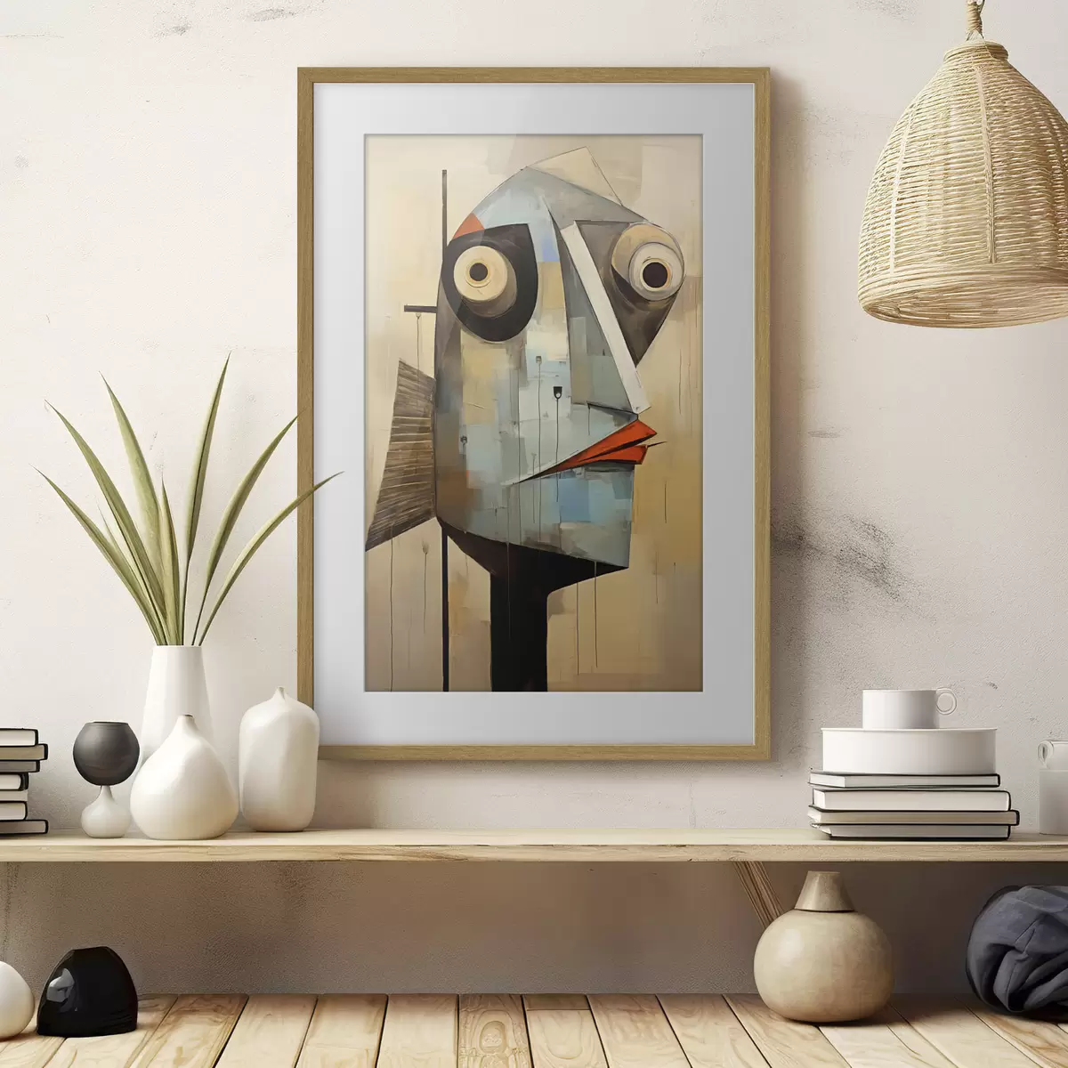 Poster Abstraktes surreales Porträt f40797