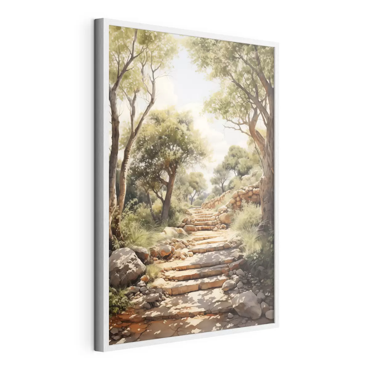 Poster Pfad im Park Nachahmung Aquarell f40804