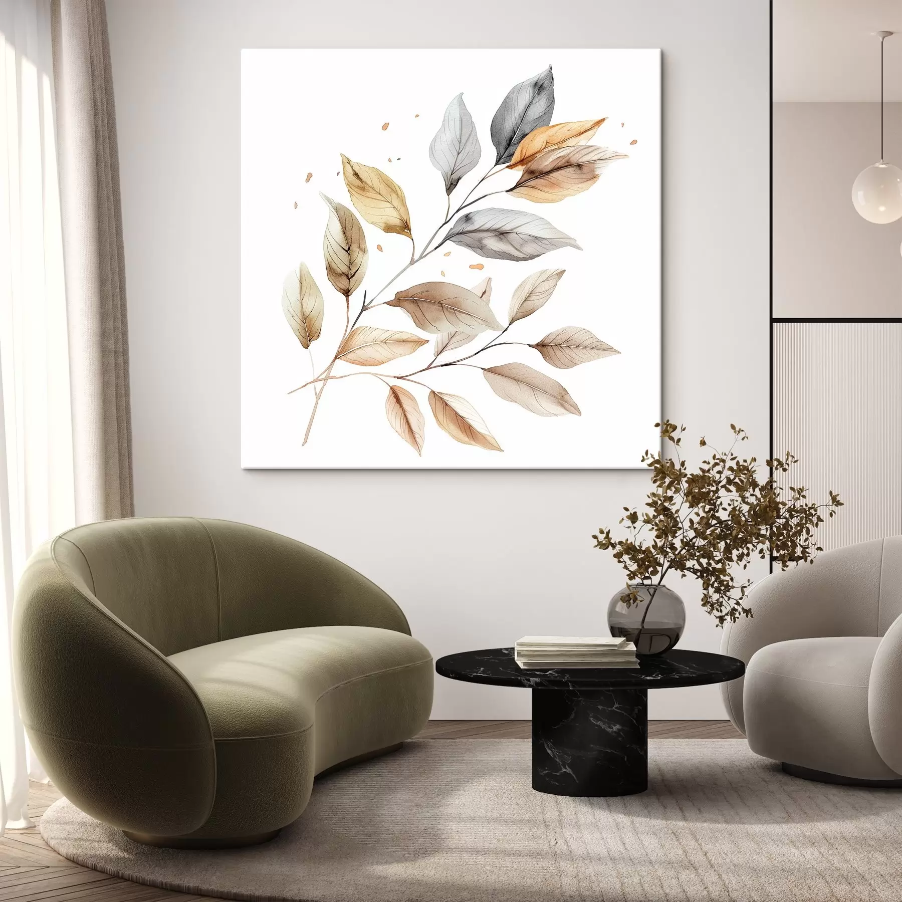 Fototapete Aquarell-Zweig s40764