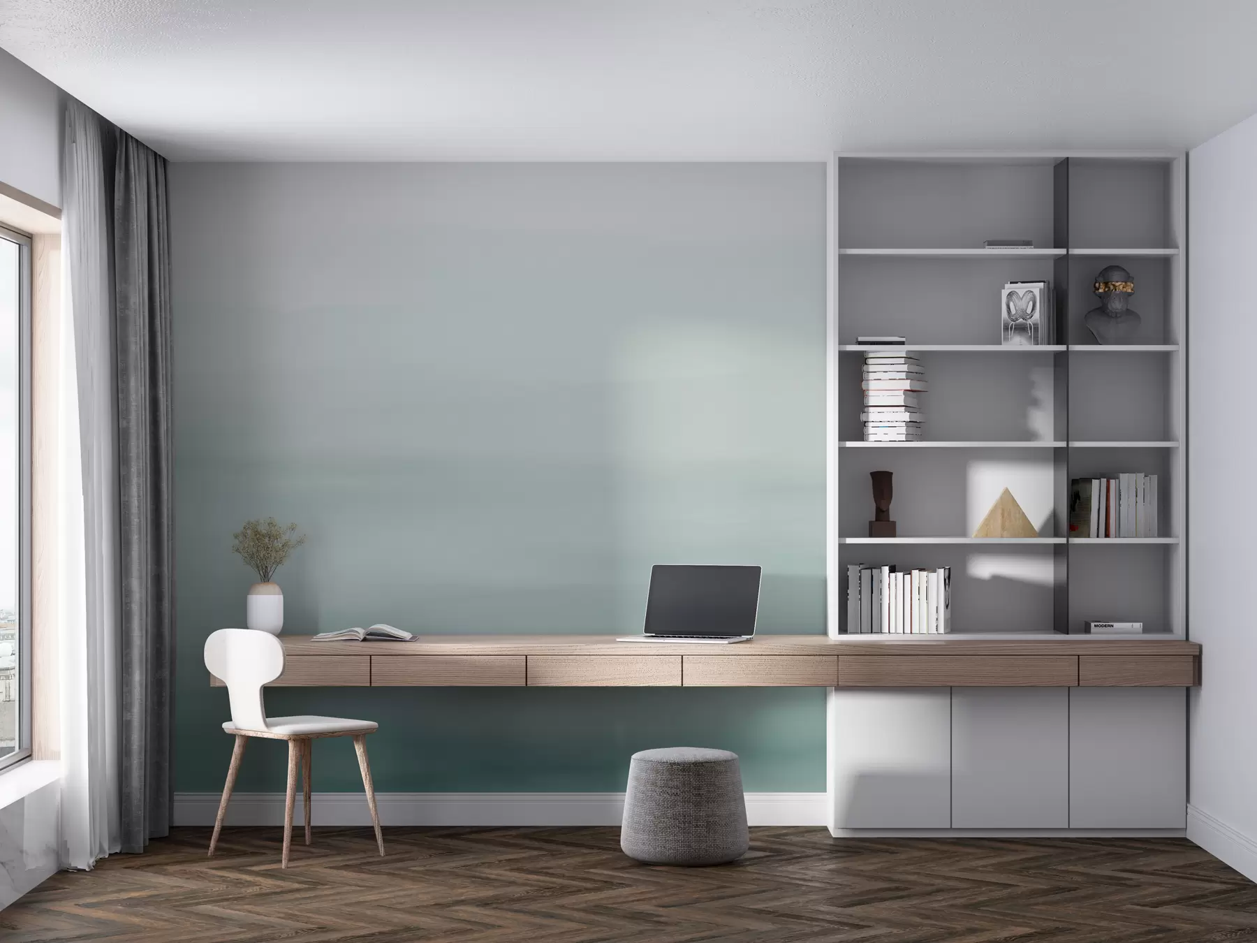 Fototapete Blauer ombre Hintergrund w01642v1