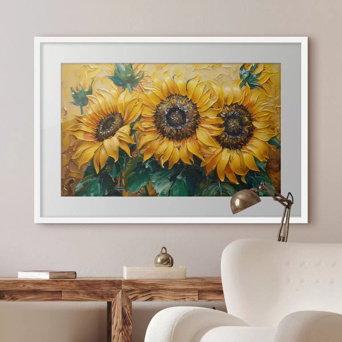 Poster Das Lächeln der Sonnenblumen f40787