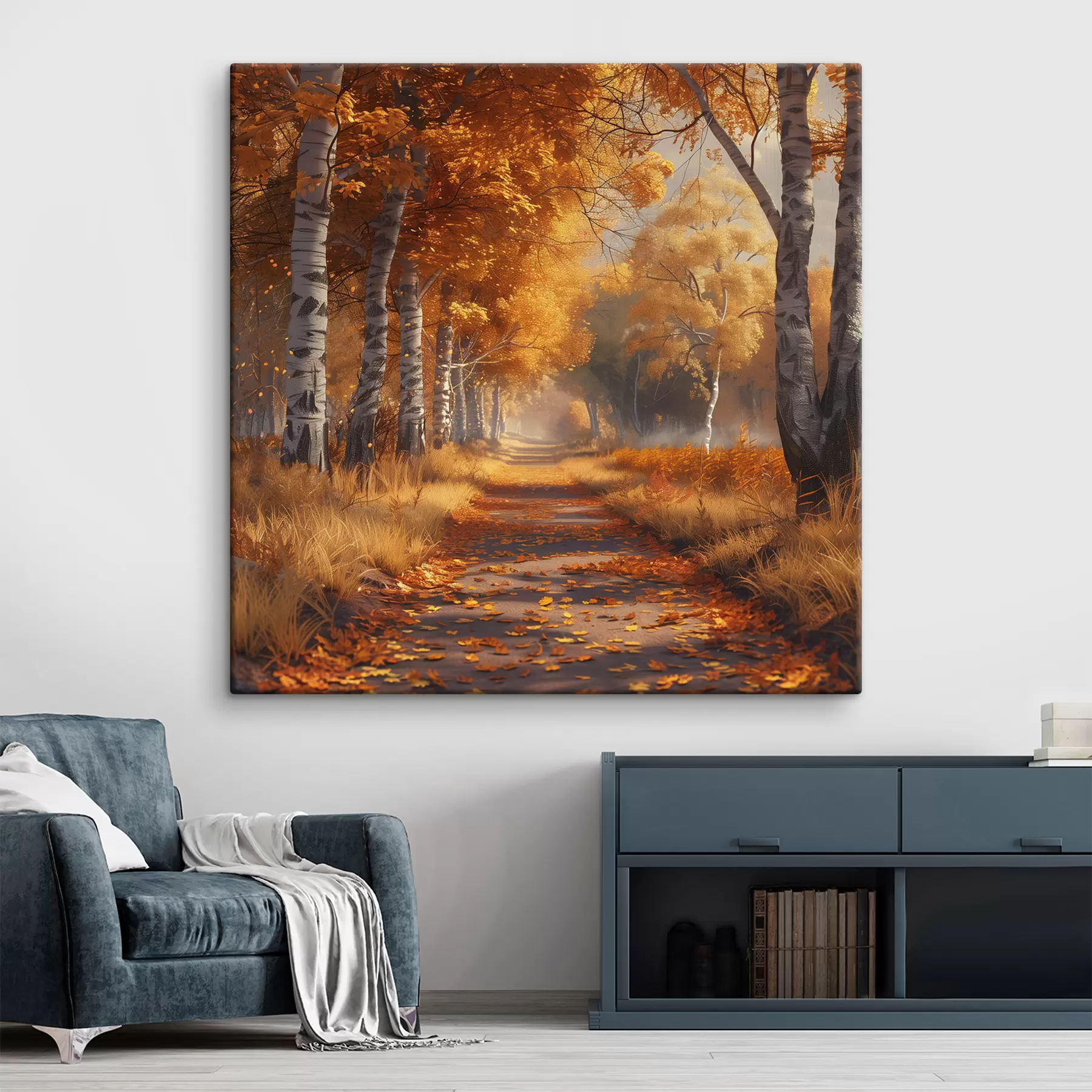 Fototapete Allee im Herbstpark s40902