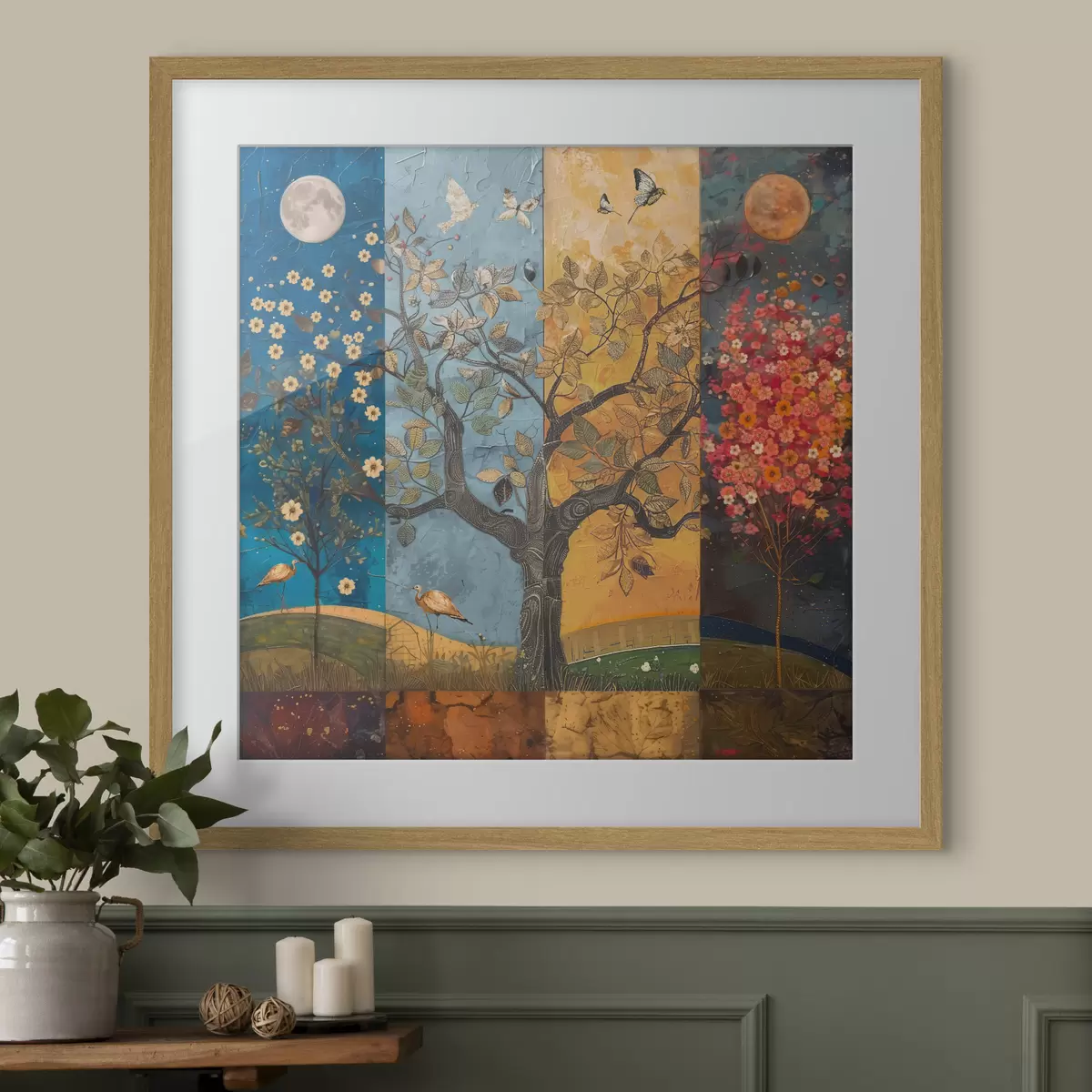 Poster Baum der Jahreszeiten f40921