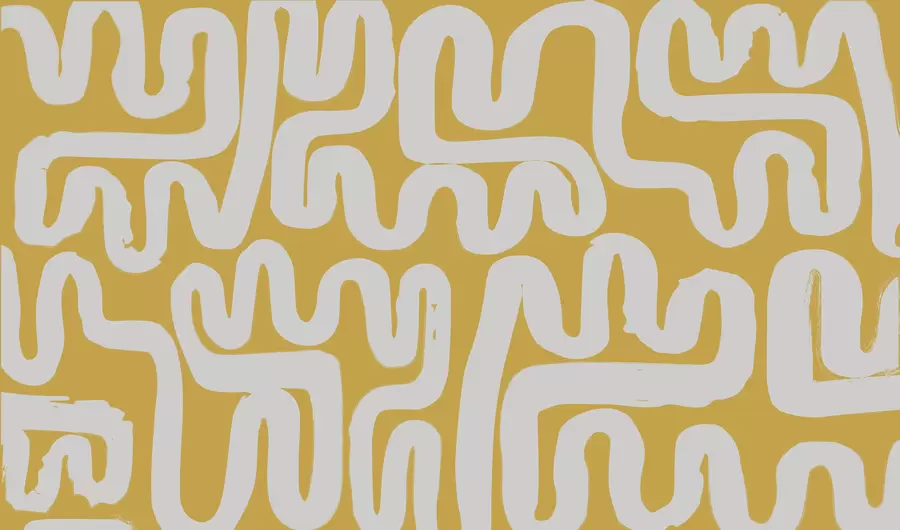 Fototapete Gelbe Wickellinien w01686v1