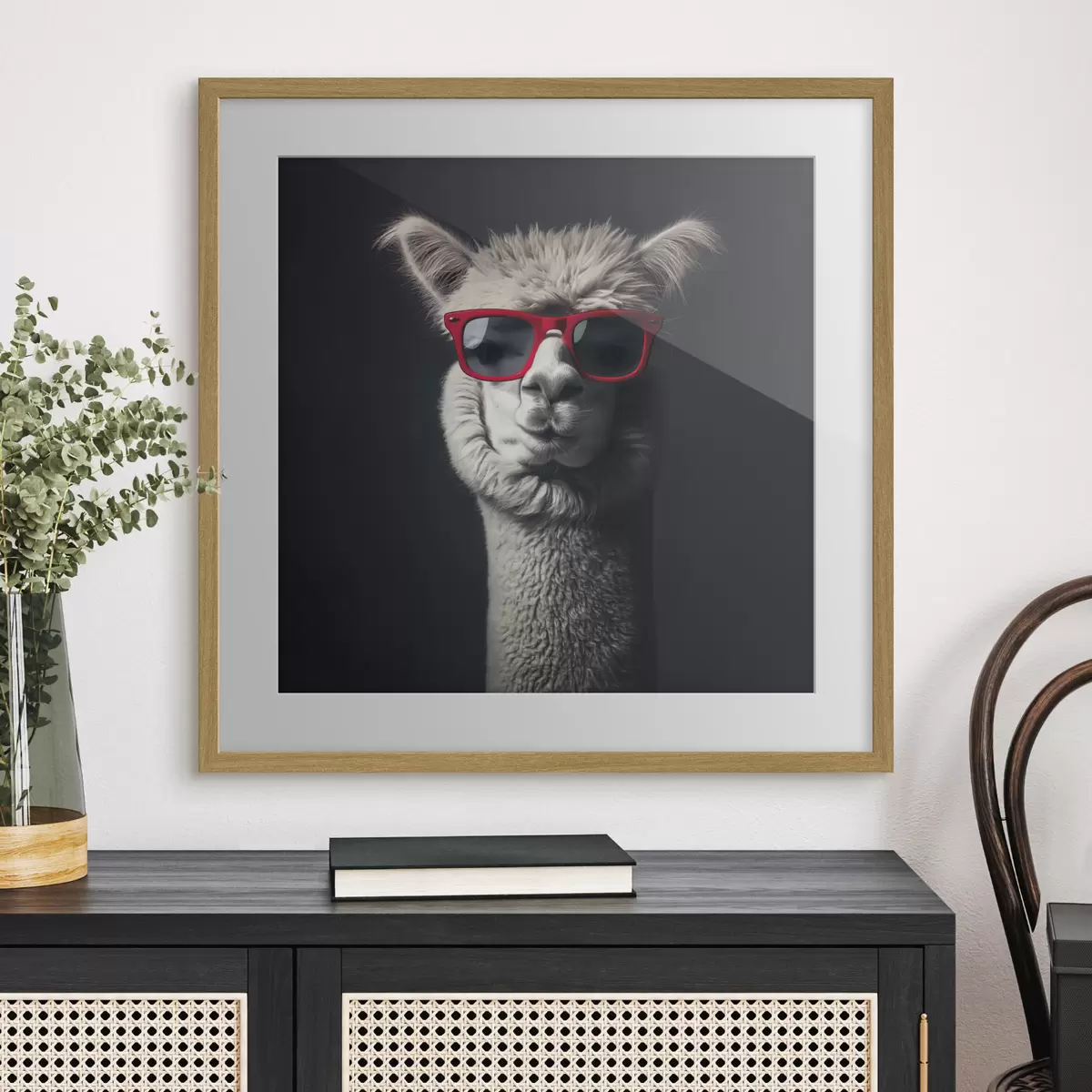 Poster Lama mit Charakter f40996