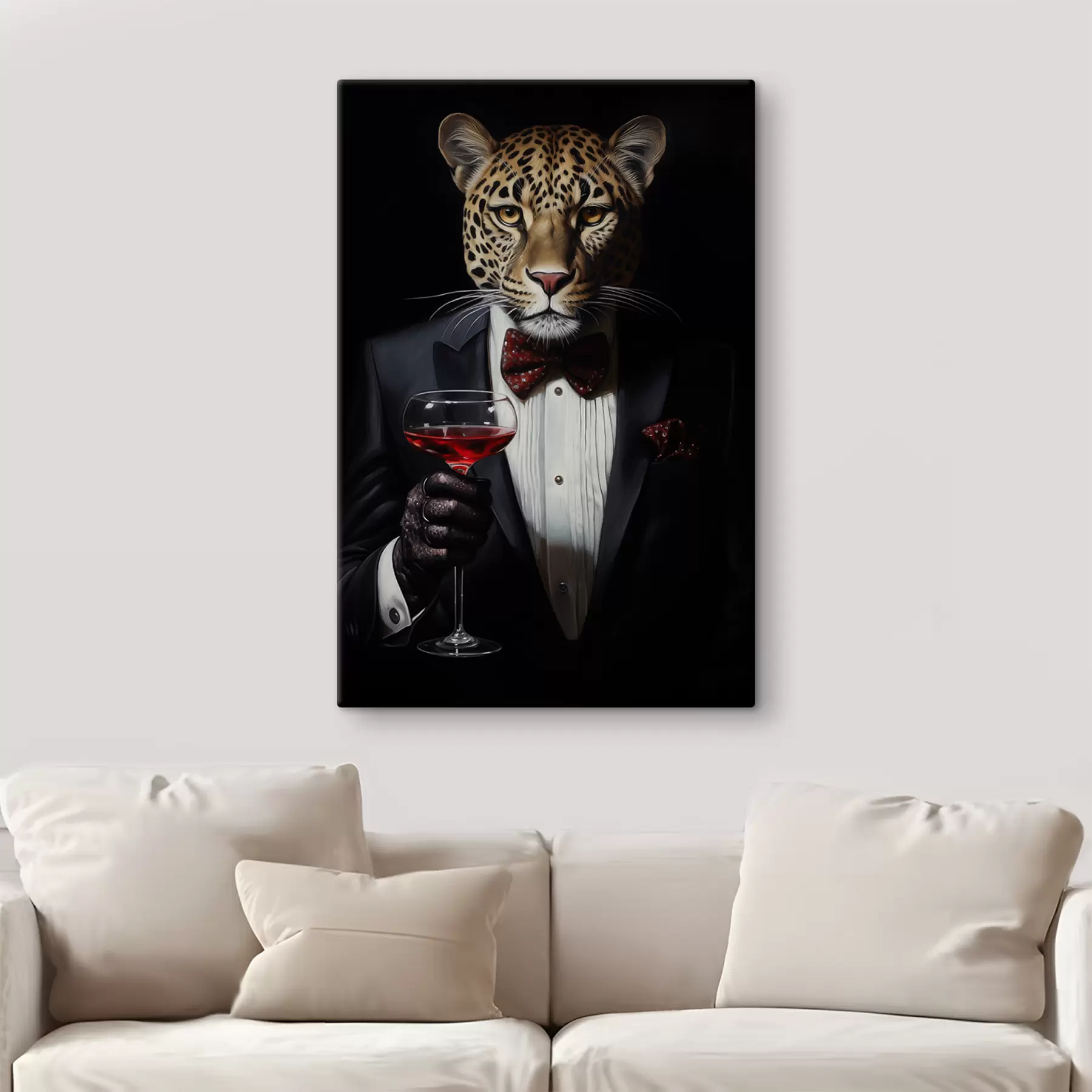Fototapete eleganter Leopard s41142