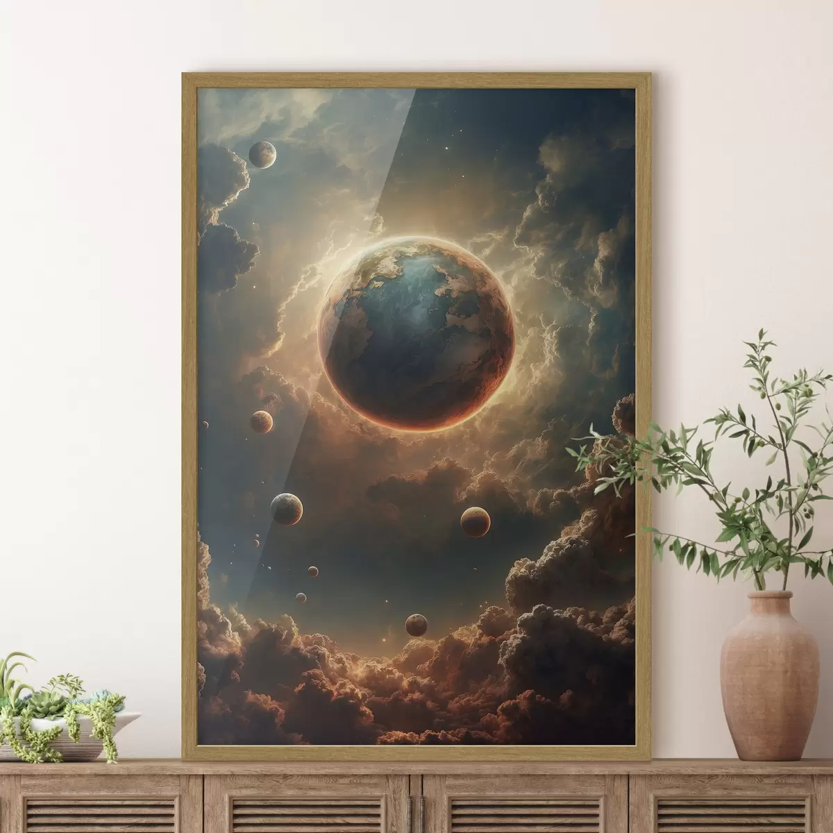 Poster Planet, der die Sonne bedeckt f41034