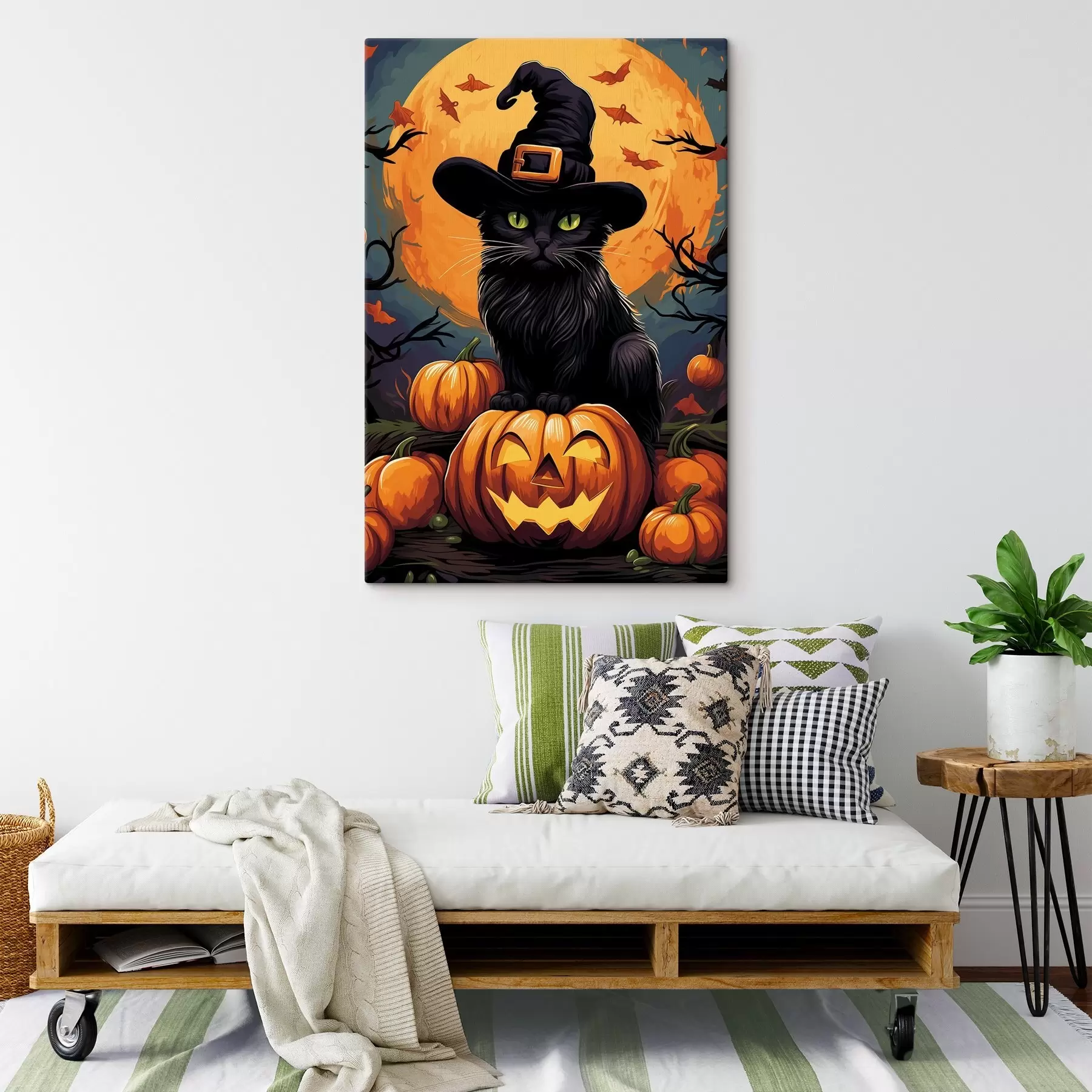 Fototapete Halloween-Katze s41113