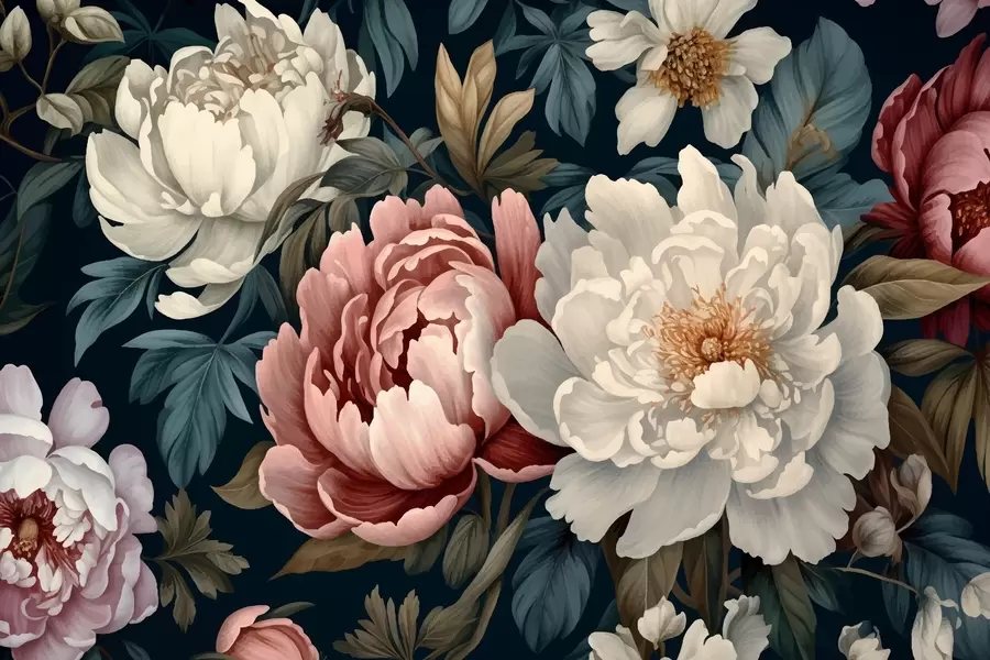 Fototapete Pfingstrosen w01845