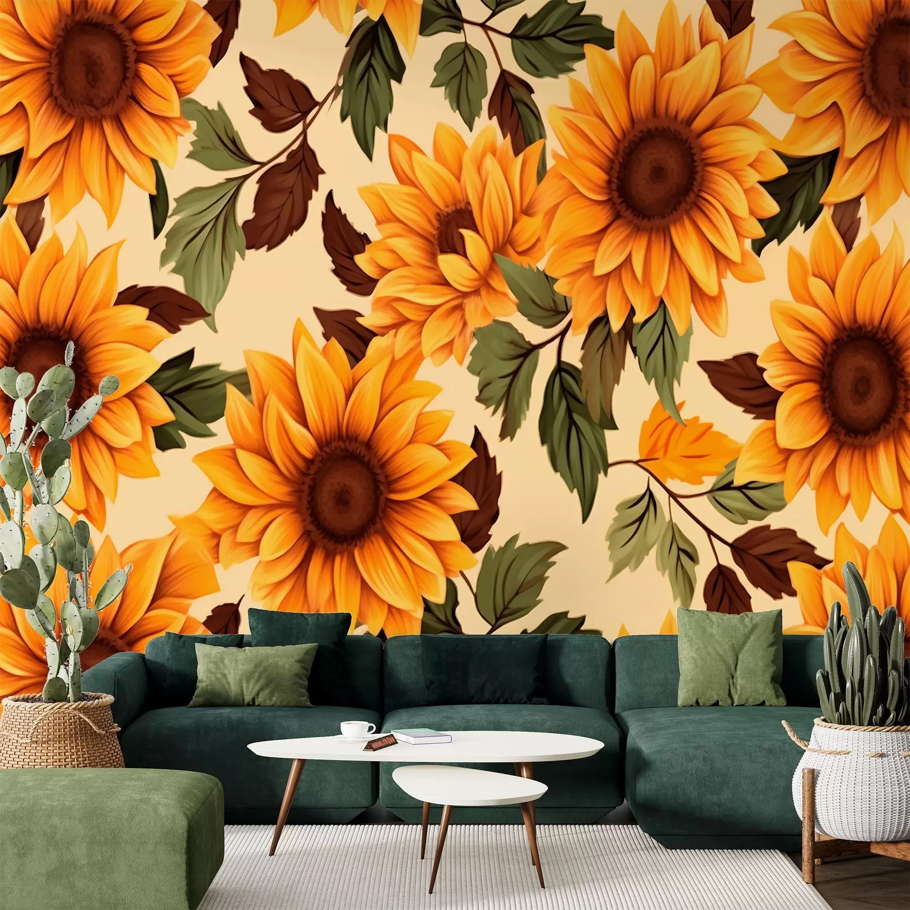 Fototapete Sonnenblumen w01904